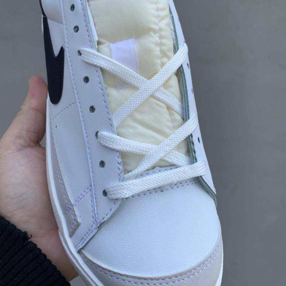 Giày thể thao sneaker Blazer Mid 77 Vintage trắng vạch đen cổ thấp