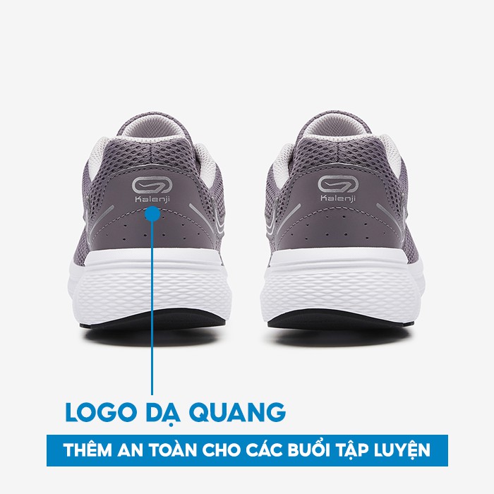 Giày chạy bộ thể thao nữ DECATHLON run cushion - xám tím