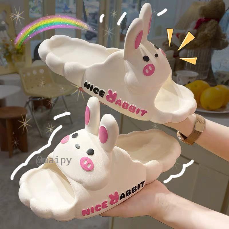Dép đi trong nhà hình tai Thỏ Rabbit siêu nhẹ êm chân chống trượt đi trong nhà tắm Maipy DL265