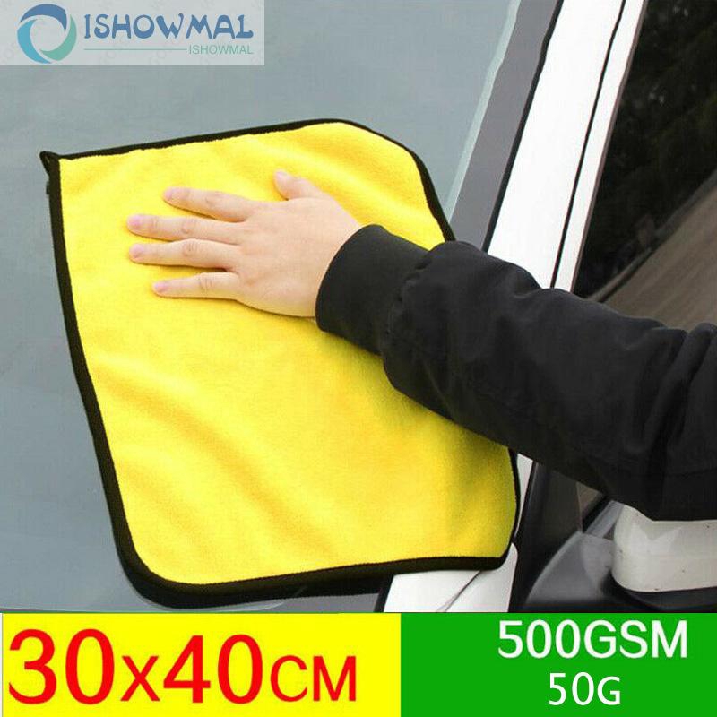Khăn Lau Xe Hơi Mềm Mại Màu Vàng