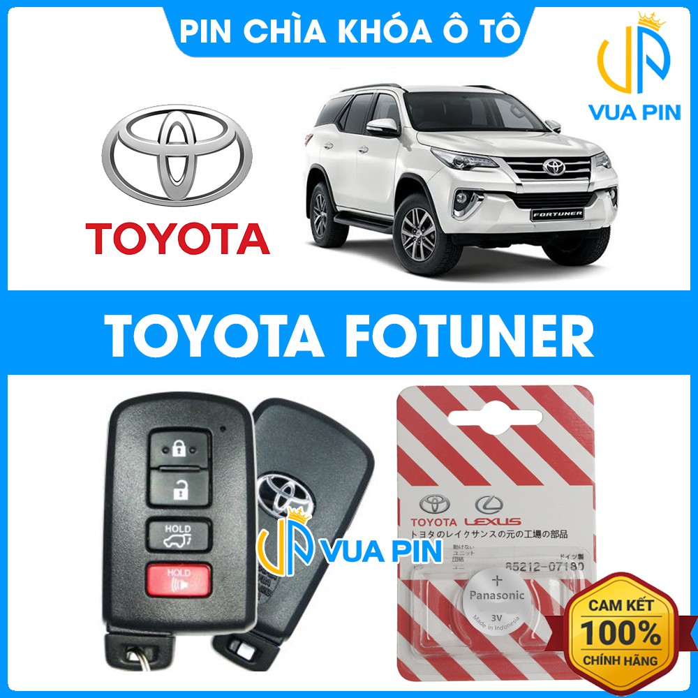 Pin chìa khóa ô tô Toyota Fortuner chính hãng TOYOTA - Pin chính hãng