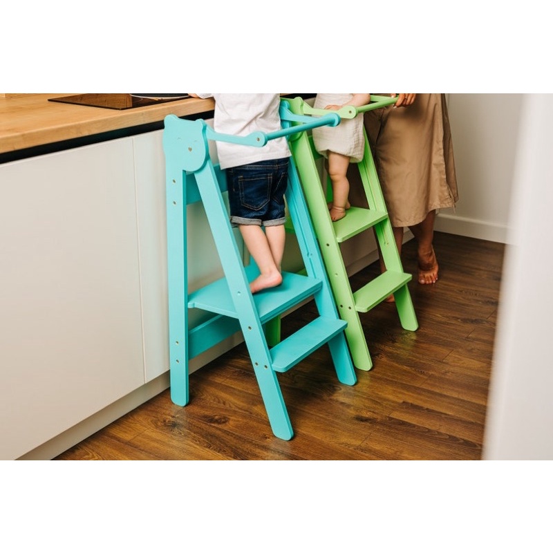 ANHA KIDS Learning tower, kitchen helper - tháp hỗ trợ, tháp học tập Montessori đa chức năng cho bé