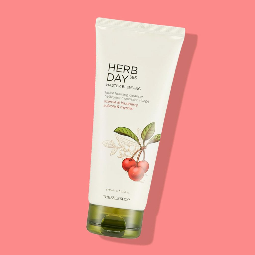 Sữa rửa mặt Herb Day 365 Master Blending Foaming Cleanser The Face Shop (170ml)