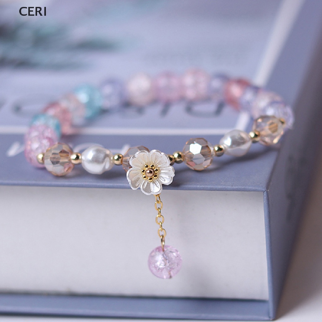 Vòng Đeo Tay Co Giãn Xâu Hạt Nhiều Màu Đính Hoa Vỏ Sò Phong Cách Bohemian Thời Trang Cho Nữ