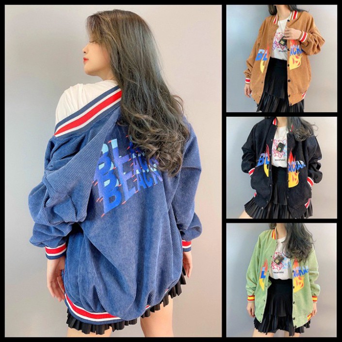 ÁO KHOÁC KAKI NHUNG GÂN In Dẻo Blackar (M2340 - Kèm Ảnh Thật) (Tino Shop) | BigBuy360 - bigbuy360.vn