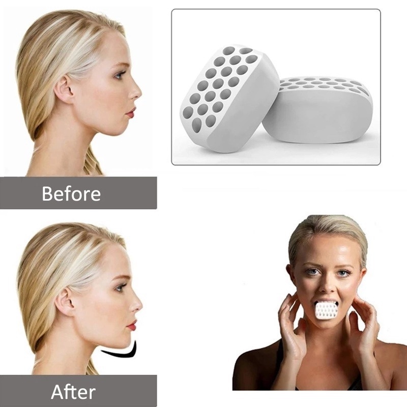 1 Bóng Silicone Dùng Tập Cơ Mặt / Miệng Chống Nếp Nhăn Tiện Lợi