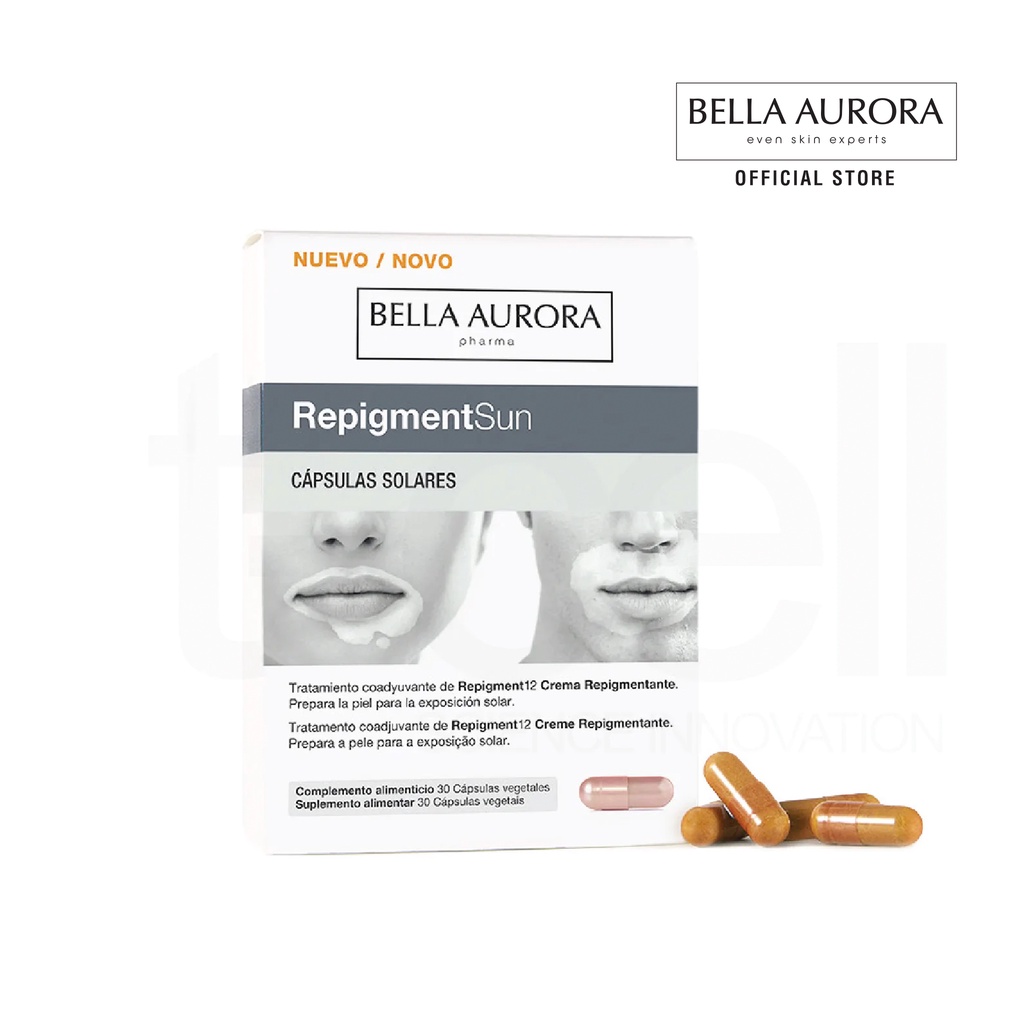 Viên Uống Chống Nắng, Hỗ Trợ Điều Trị Mất Sắc Tố Bella Aurora Repigment Sun Capsules (30 Viên)