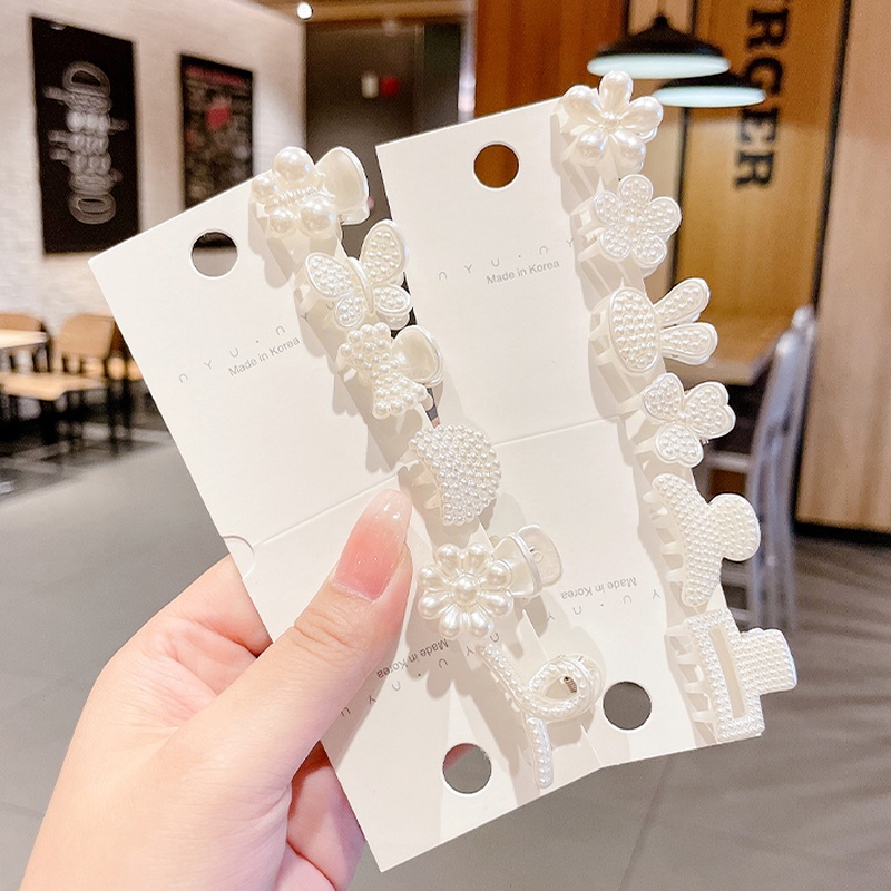 Kẹp Tóc Đính Ngọc Trai Xinh Xắn Phong Cách Retro Pháp