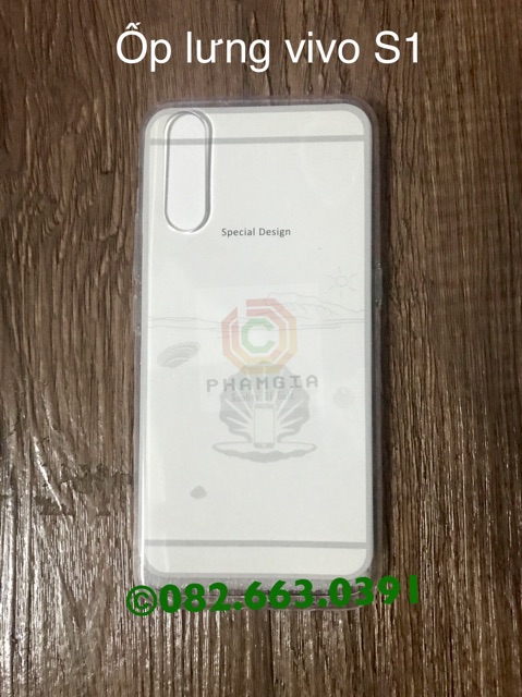 Ốp lưng lưng Vivo S1 (Vivo y7s) dẻo trong, dẻo đen