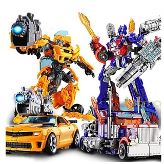 Đồ chơi combo 2 robot - ô tô lắp ráp biến hình transfomer 2 trong 1