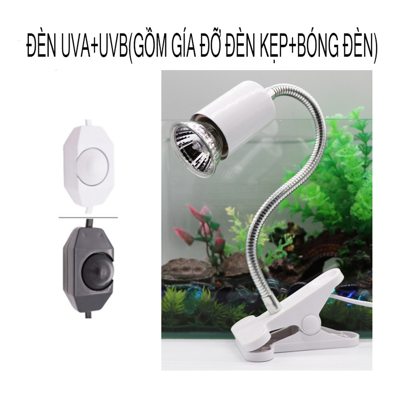 Combo đèn sưởi 3.0 Kẹp đèn dài cho bò sát Đèn UVB Bò Sát Đèn bò sát Đèn dành cho thú cưng kẹp đèn dài thú cưng