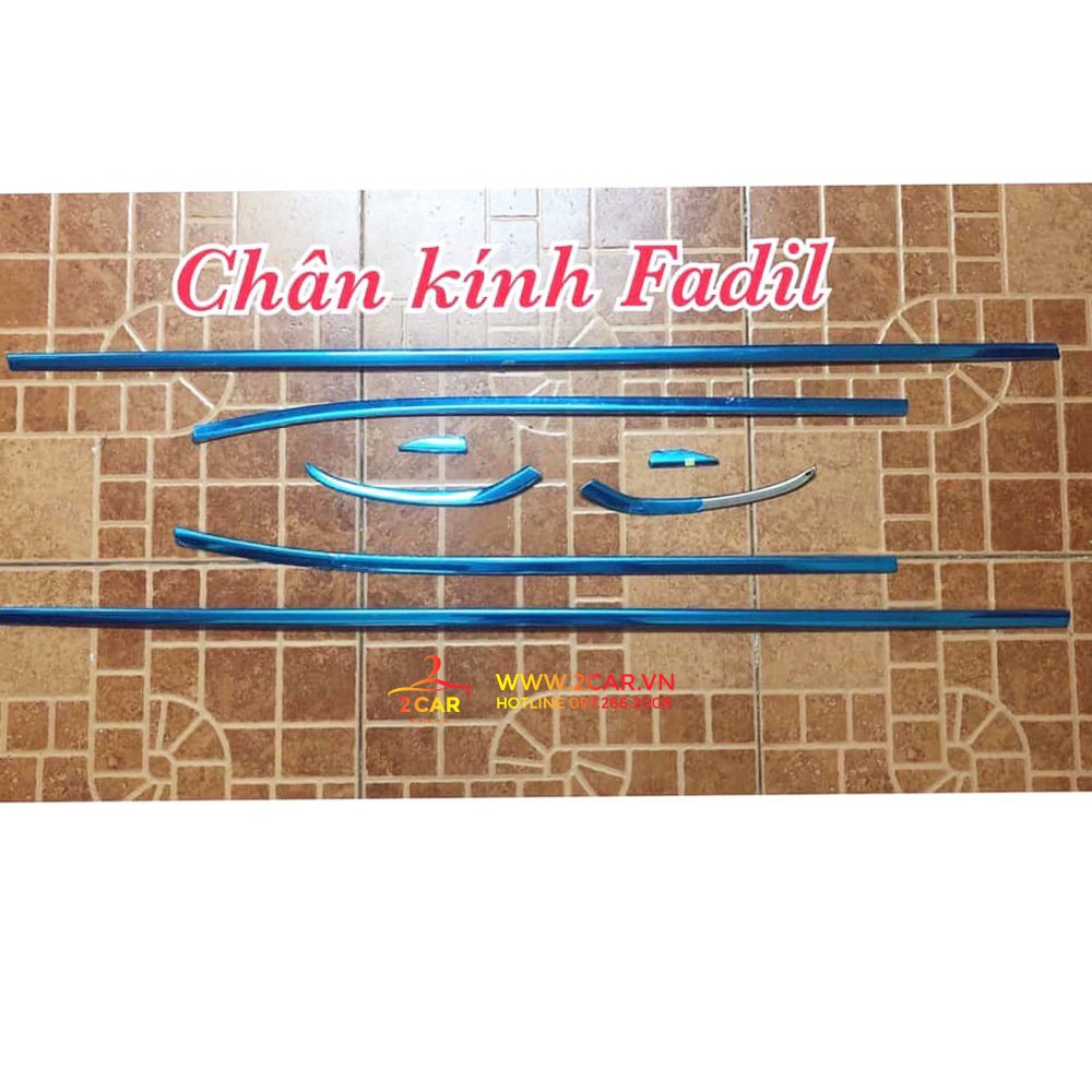 Nẹp viền chân kính, cong kính xe Vinfast Fadil 2019 - 2021- 2022- 2023 hàng Inox cao cấp