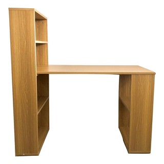 Bàn làm việc, bàn học liền kệ sách tiện lợi - Kích thước 120cm x 54cm - MFC màu Sồi dày 18mm - Dễ dàng lắp ráp