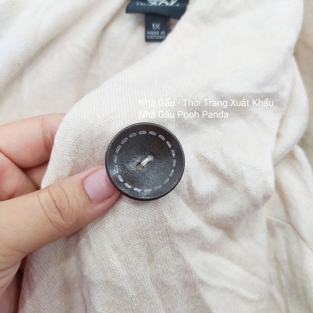 Cardigan kiểu gài nút chéo một bên chất len mềm