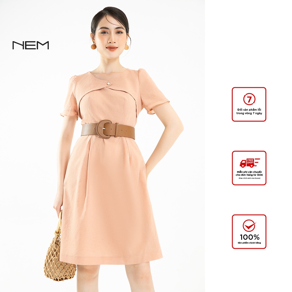 { Chính hãng } Đầm nữ thiết kế trẻ trung NEM Fashion 40472 (không kèm đai) giá tốt