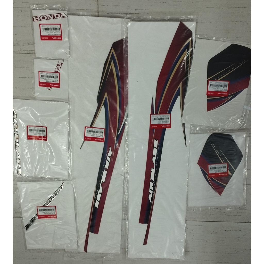 Bộ Tem AB AIR BLADE 110 2008 Xăng Cơ ( 1 bộ 8 miếng )