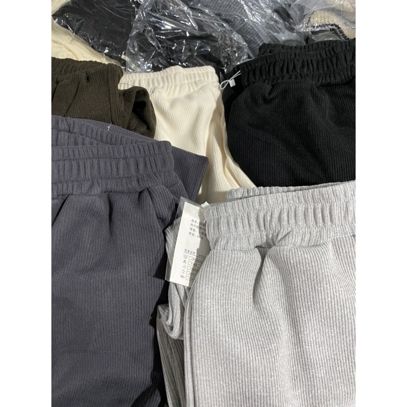Quần joggers tăm chất đẹp hàng Qc