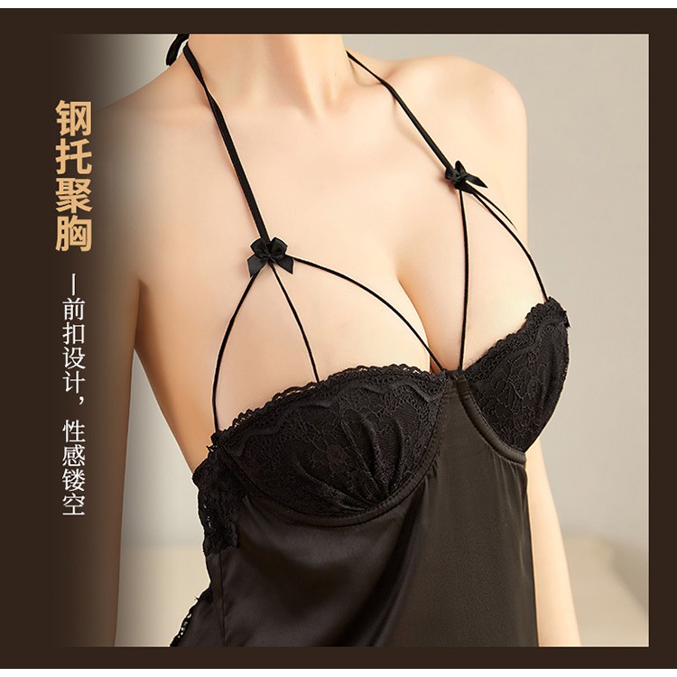 Váy lụa 2 dây kèm đệm ngực cao cấp ST03