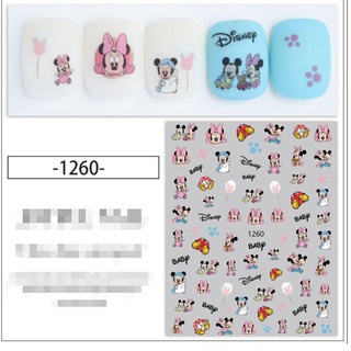 Sticker trang trí nail chuột mickey