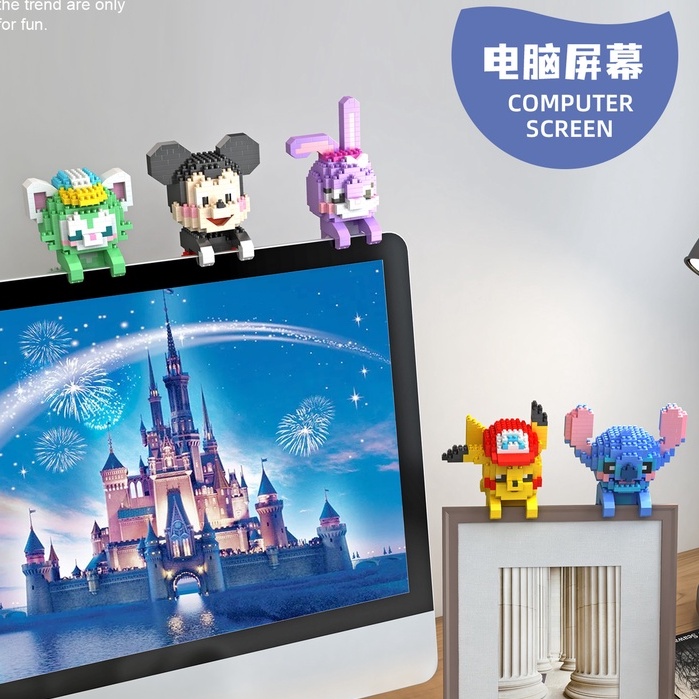 Bộ Đồ Chơi Lắp Ráp Mô Hình Máy Tính / Màn Hình Cỡ Nhỏ Độc Đáo