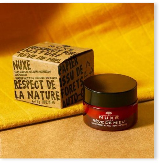 [Mã chiết khấu giảm giá chính hãng] Nuxe Rêve De Miel Lip Balm - Son Dưỡng Môi Dạng Hũ 15gr