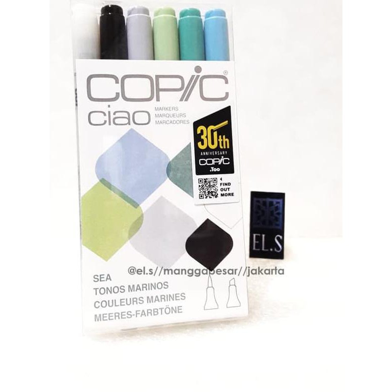 (Hàng Mới Về) Set 6 Thỏi Son Copic Ciao Màu Sắc Tươi Tắn