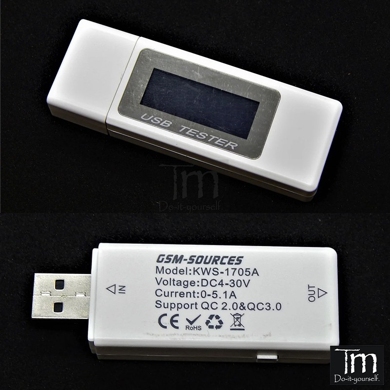 USB Tester Đo Dòng Áp KWS-1705A Có Hẹn Giờ