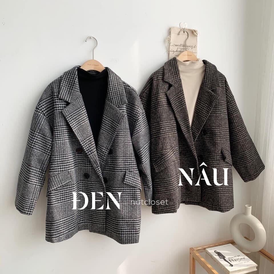 Áo Dạ Kẻ _ HÀNG QC LOẠI 1