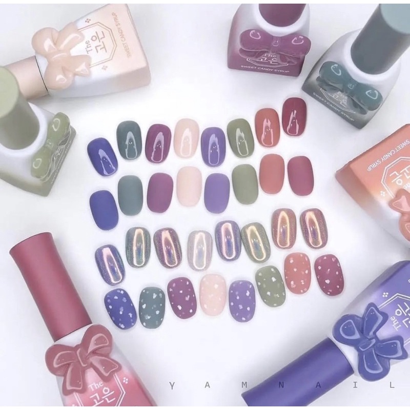 [Candy nail] Bộ sản phẩm sơn gel thạch cao cấp Hàn Quốc collection Autumn 2021 The Goeun (8pcs)