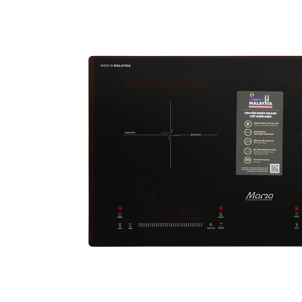 Bếp từ đôi Sunhouse Mama MMB9301 đặt âm