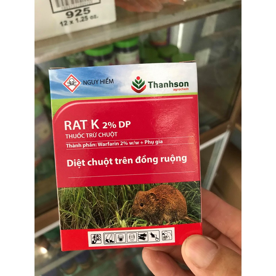Thuốc diệt chuột chính hãng RAT K 2% DP (10g)