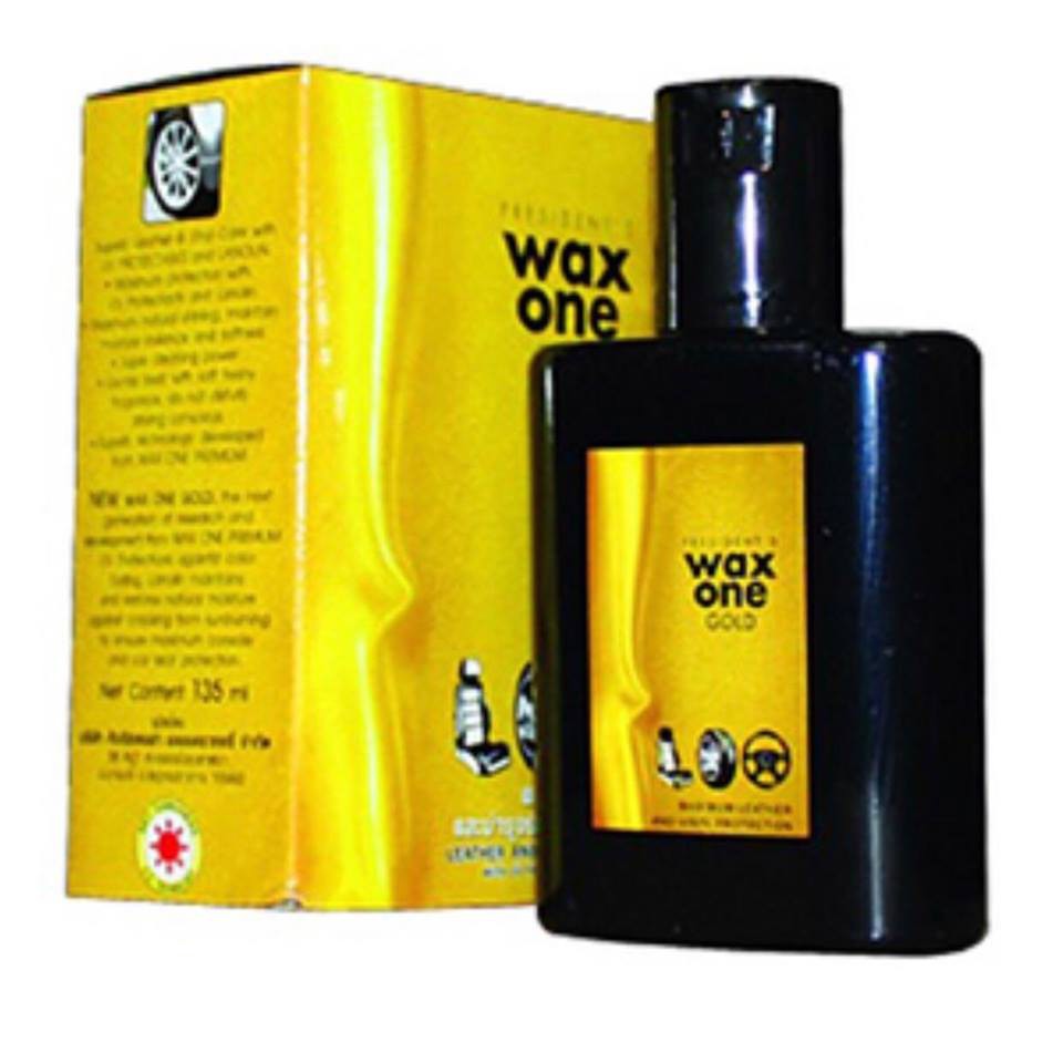 Chai dưỡng bóng sạch nội thất, giày da, ghế da, ghế ô tô, đồ da, áo da, giả da Wax One Gold