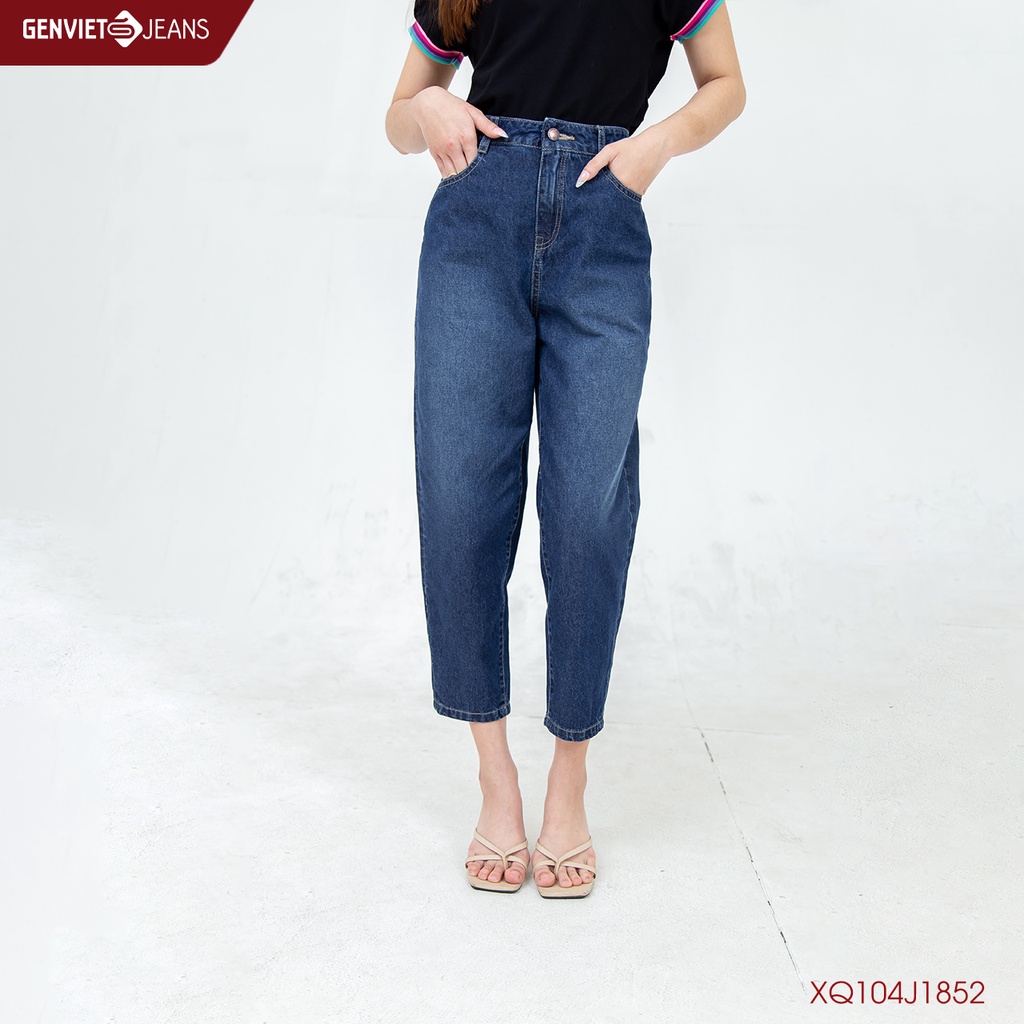 Quần Dài Jeans Baggy Fit Nữ GENVIET XQ104J1852