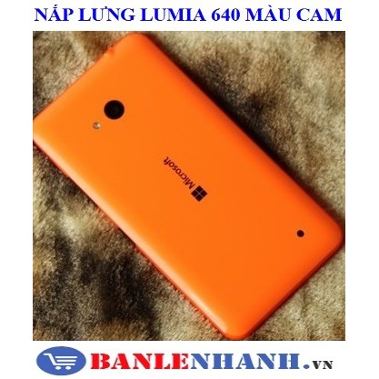 NẮP LƯNG LUMIA 640 MÀU CAM [VỎ ZIN, XỊN]