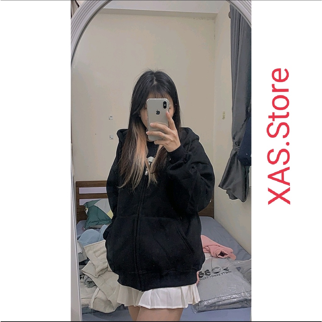 Áo hoodie khoá trơn , Áo hoodie Nữ Trơn XAS [ bán lỗ lấy đánh giá ] | BigBuy360 - bigbuy360.vn