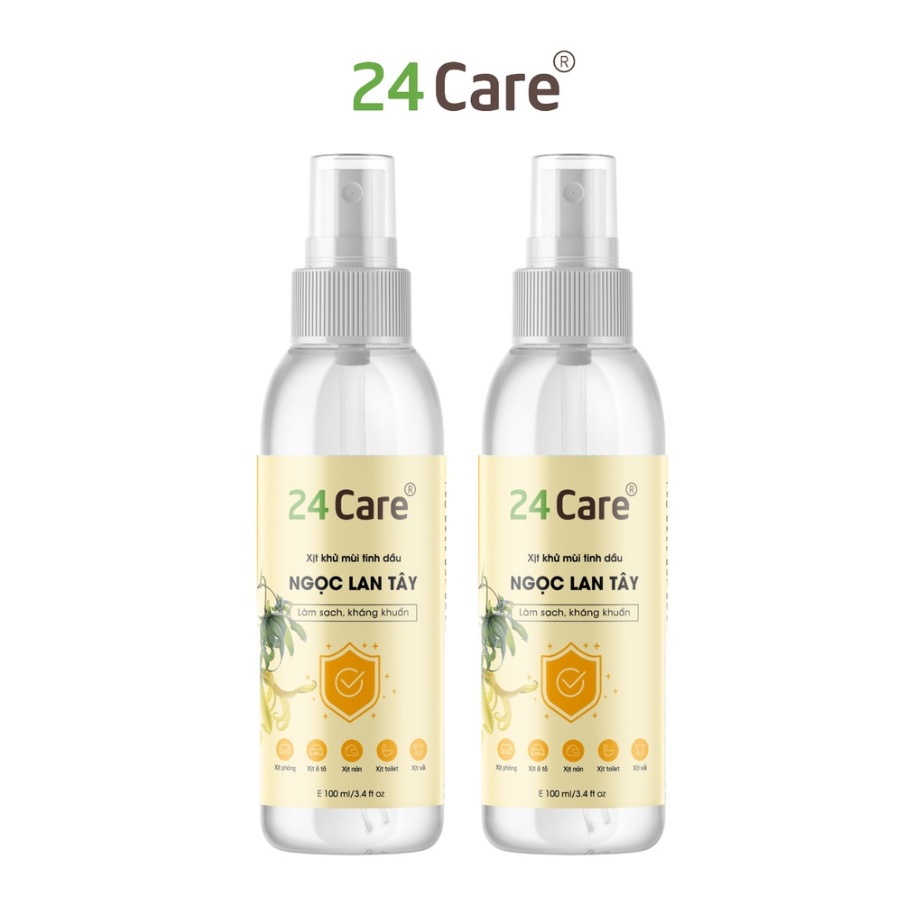 combo 2 xịt ngọc lan tây 24Care 50ml/chai