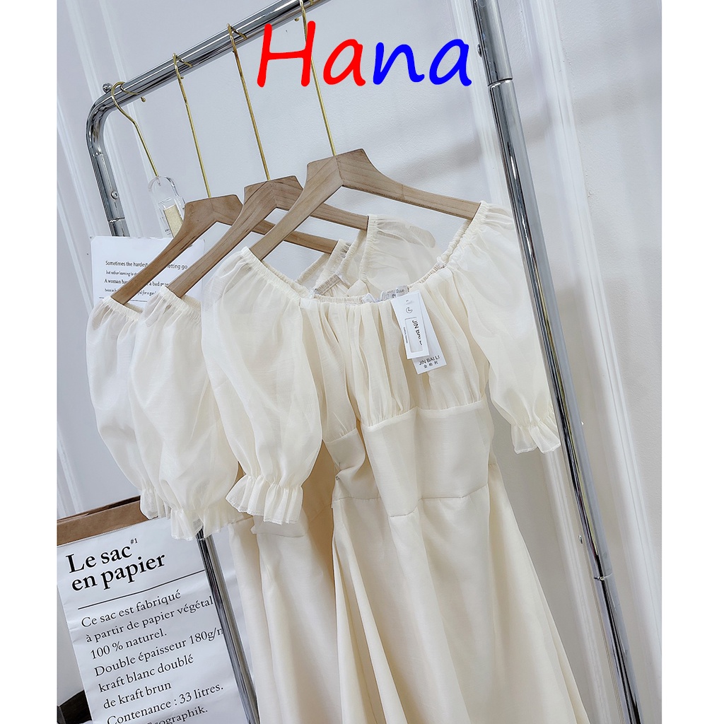 Váy von tơ 2 lớp tay phồng siêu xinh- Hana10