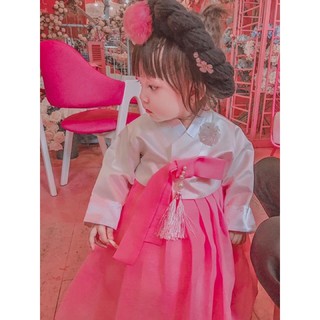 bộ váy hanbok cho bé(ảnh thật )