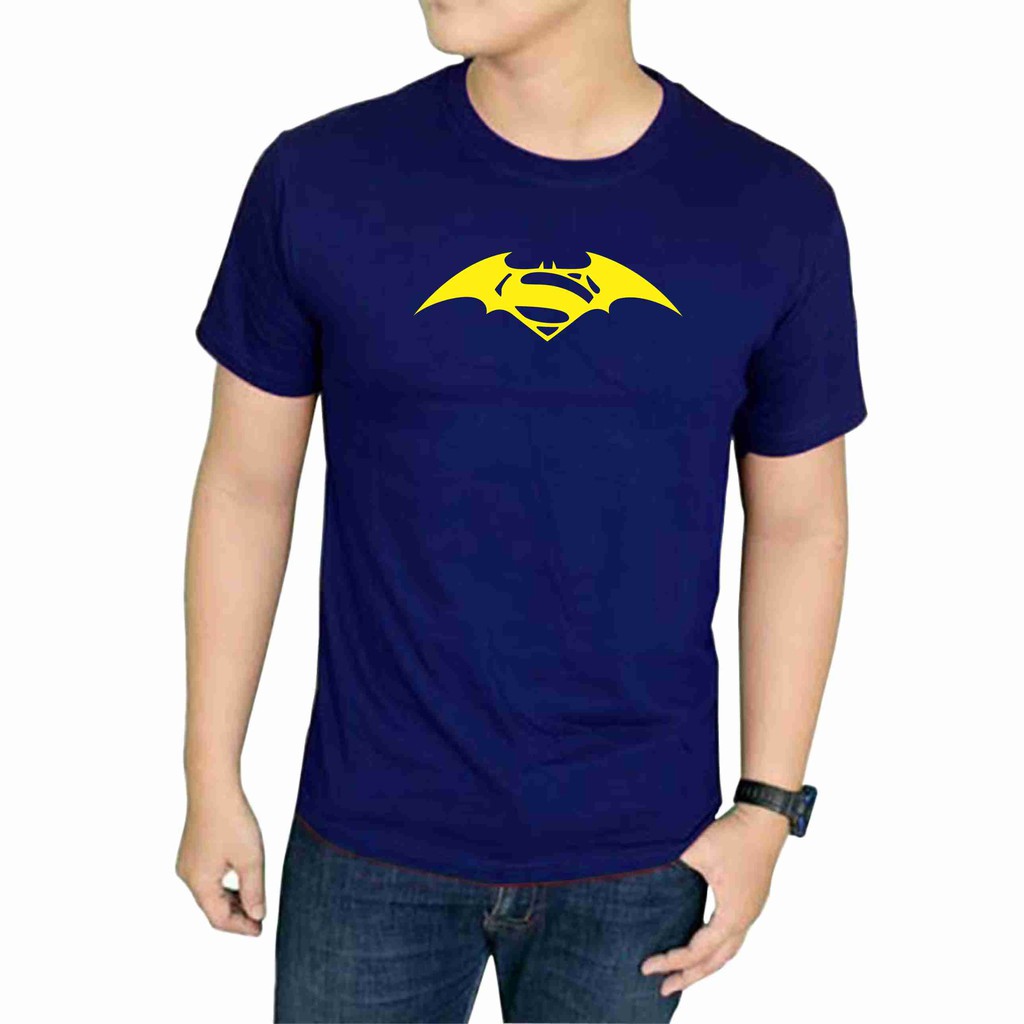 Áo Thun Cotton In Hình Superman Vs Batman Cá Tính Cho Nam Nữ