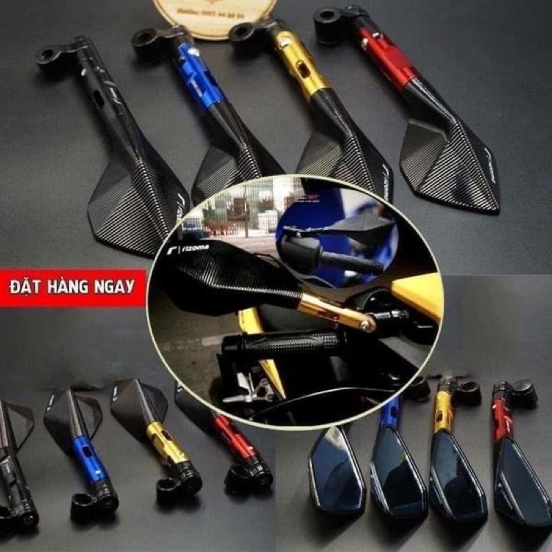 Gương 5 cạnh Rizoma Gập Xoay Xe Máy Loại 1 Xịn