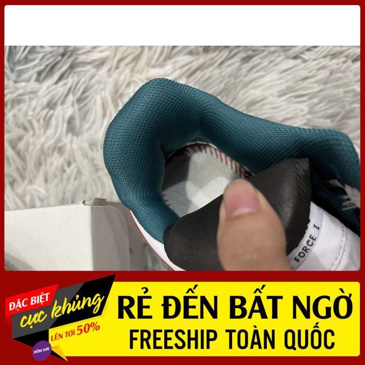 Bộ Giày thể thao Củ chi đỏ cho nam nữ kèm box tất đóng hộp cattong bảo vệ