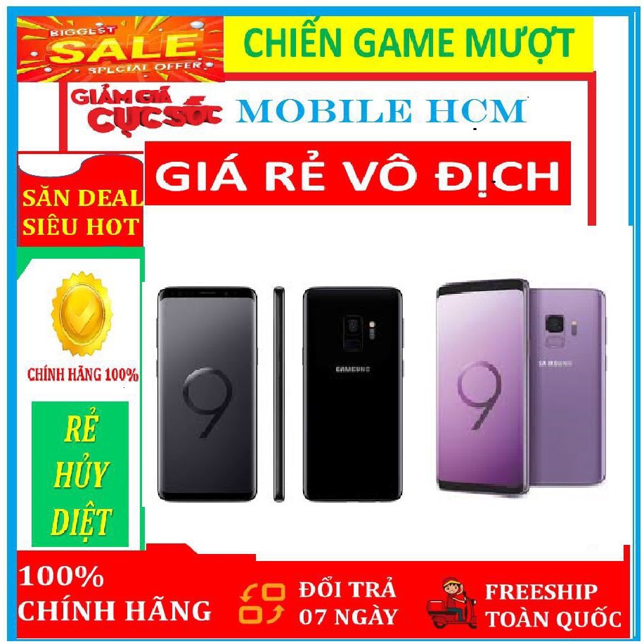 [RẺ VÔ ĐỊCH] điện thoại Samsung Galaxy S9 Plus Chính hãng , ram 6G/64G mới- Chiến PUBG/Free Fire mướt