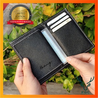 Ví đứng nam cao cấp | Da bò thật, handmade 100%