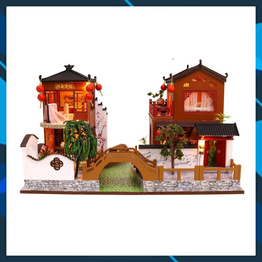 Mô hình nhà búp bê gỗ DIY Nhà búp bê mô hình nhà lắp ghép Poems and Dreams L902 Toy World