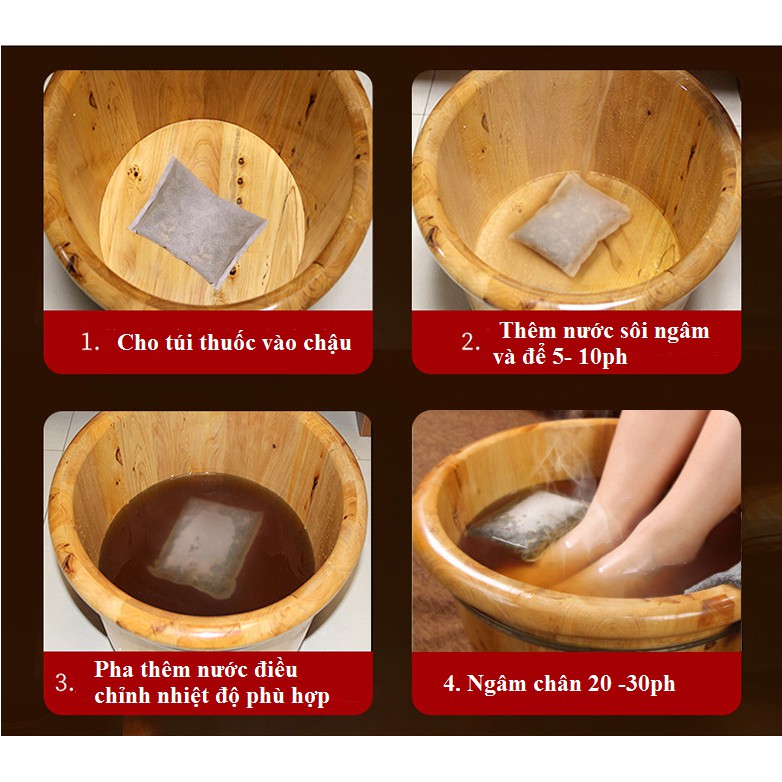 Chin Tea - MUA GIÁ SỈ - 15 GÓI NGÂM CHÂN - GÓI NGÂM CHÂN THẢO MỘC