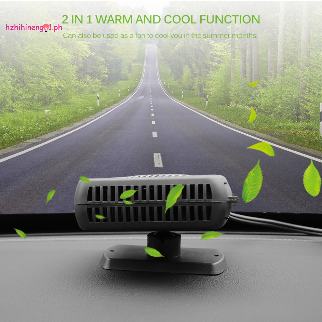 HZN01 Car Heater Air Cooler Fan Windscreen Demister Defroster 12V Electric Heating Portable Auto Dryer Heated