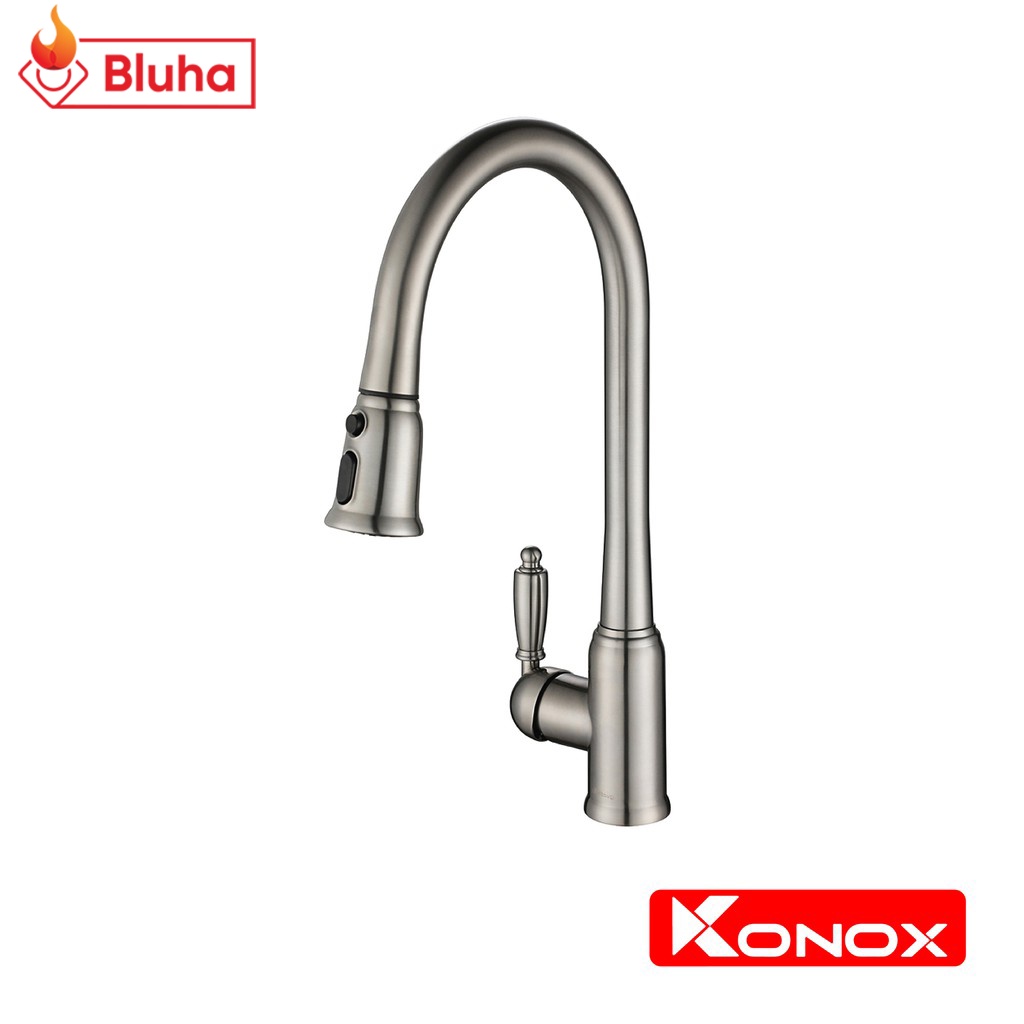 [Mã LIFEBKA5 giảm 10% tối đa 1 Triệu đơn 500k] Vòi rửa bát cao cấp KONOX KN-1905 tiêu chuẩn Châu Âu, 2 đường nước