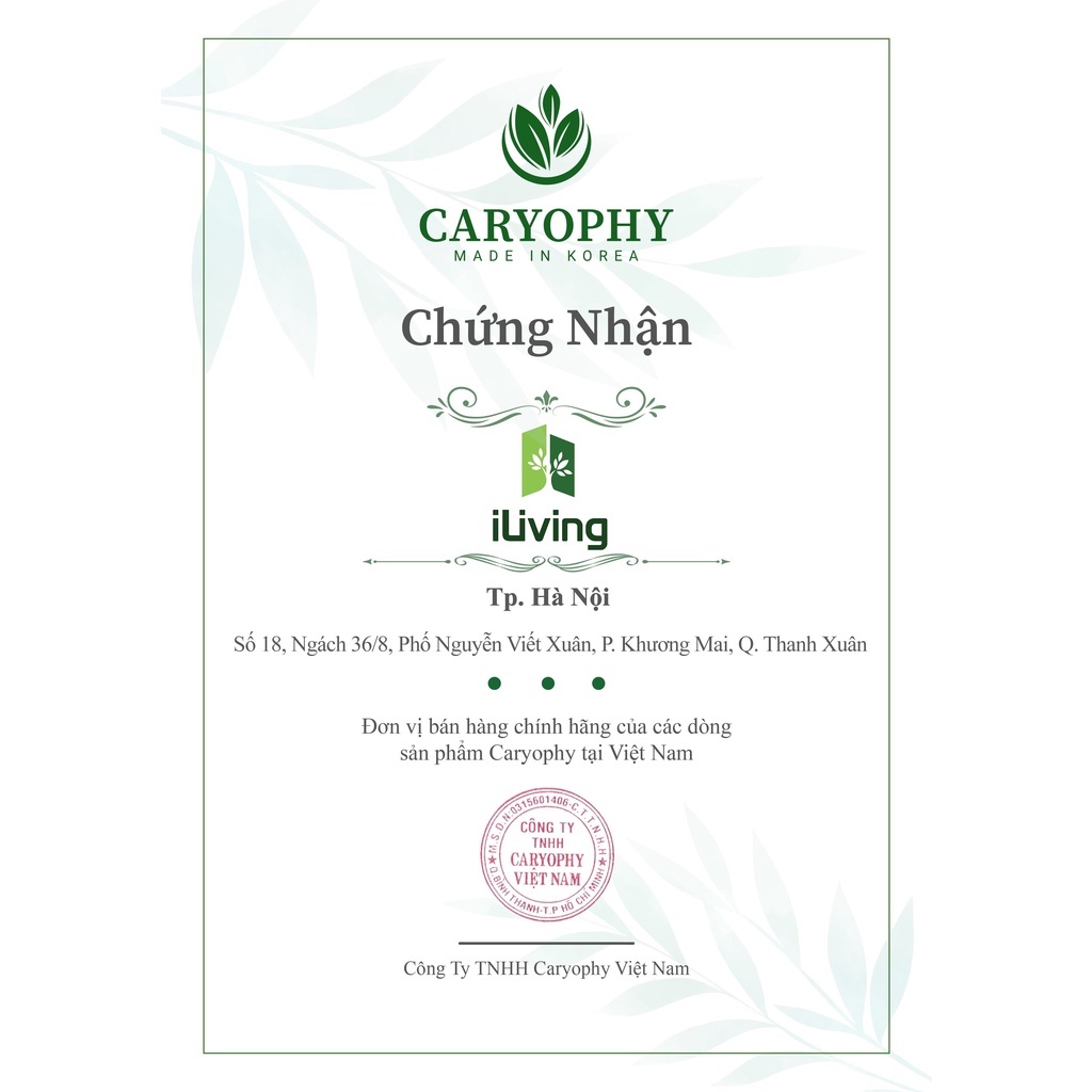 Bộ dưỡng da giảm mụn mờ thâm Caryophy Portulaca (xịt mụn lưng 150ml + serum 10ml) ILIVING-CARCBXMLSR10