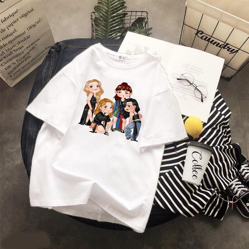 Áo thun Cotton Unisex - Fan Mamamoo Hàn Quốc - K-Pop - Chibi - Mamamoo đi event