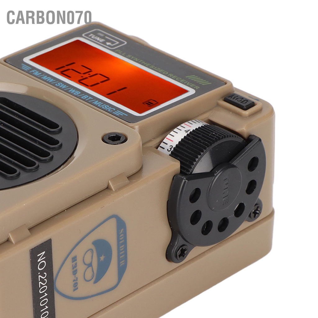 [Hàng HOT] Loa nghe nhạc Bluetooth HRD ‑ 701 Digital Radio Hỗ trợ Thẻ nhớ di động cho Gia đình Ngoài trời【Carbon070】